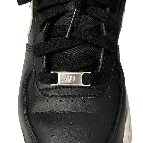 Nike Air Force 1 Black White Size 6 - Picture 8 of 9